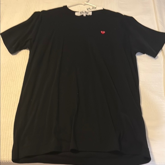 Comme des Garçons Play Black T-Shirt with Red Heart - Picture 3 of 5